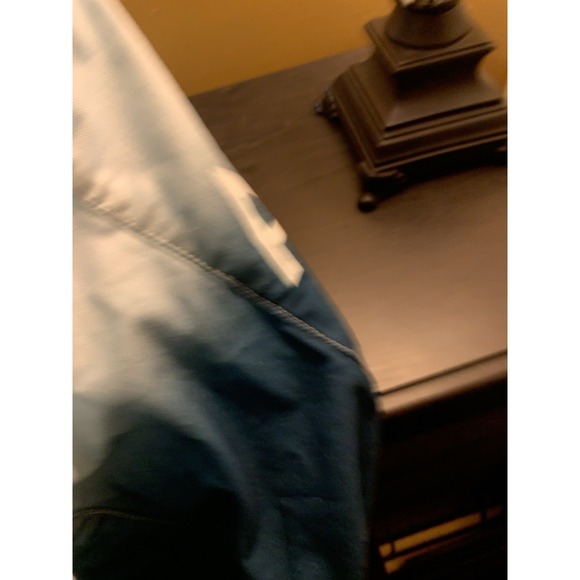 Athleta Tote Bag Gym‎ Blue Ombre Large Canvas Shopping Bag 18x13 Travel Open - Picture 7 of 12